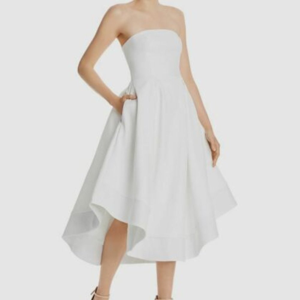 C/Meo Collective white strapless dress size 6